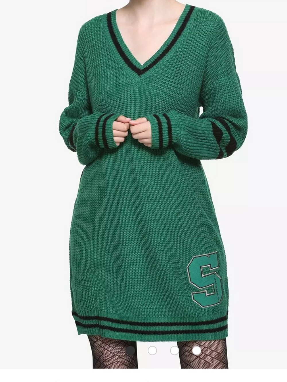 Harry Potter Slytherin Sweater Dress M